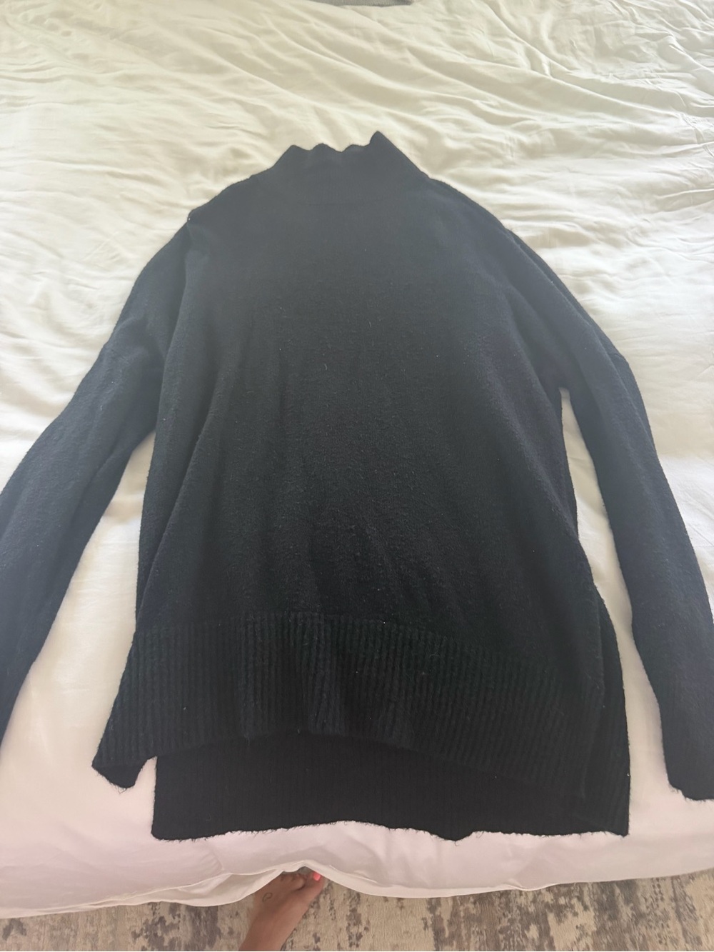 Abercrombie & Fitch Black Mock Neck Sweater